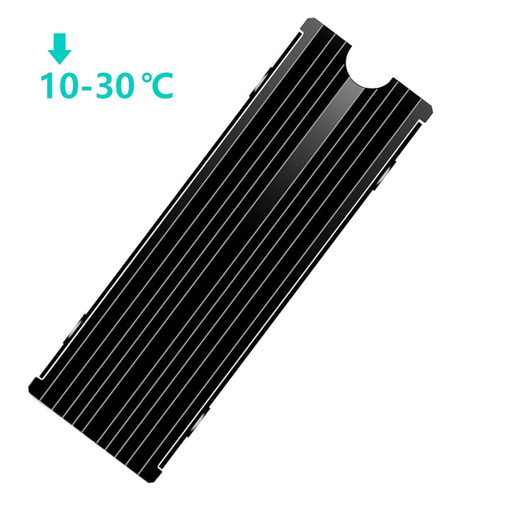 M.2 Heatsink Cooler 2280 SSD Double-Sided Heat Sink with Thermal Silicone pad for PS5/PC PCIE NVME M2 SSD(Black))