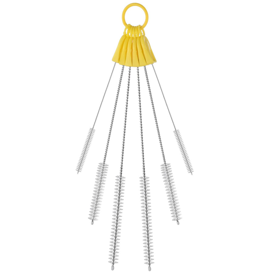 Good Grips Straw Cleaning Brush, Extra Long Multi Size Straw Pipe Cleaner for Tumbler, Sippy Cup, Bottle and Tube, Pack of 6 - Yellow
