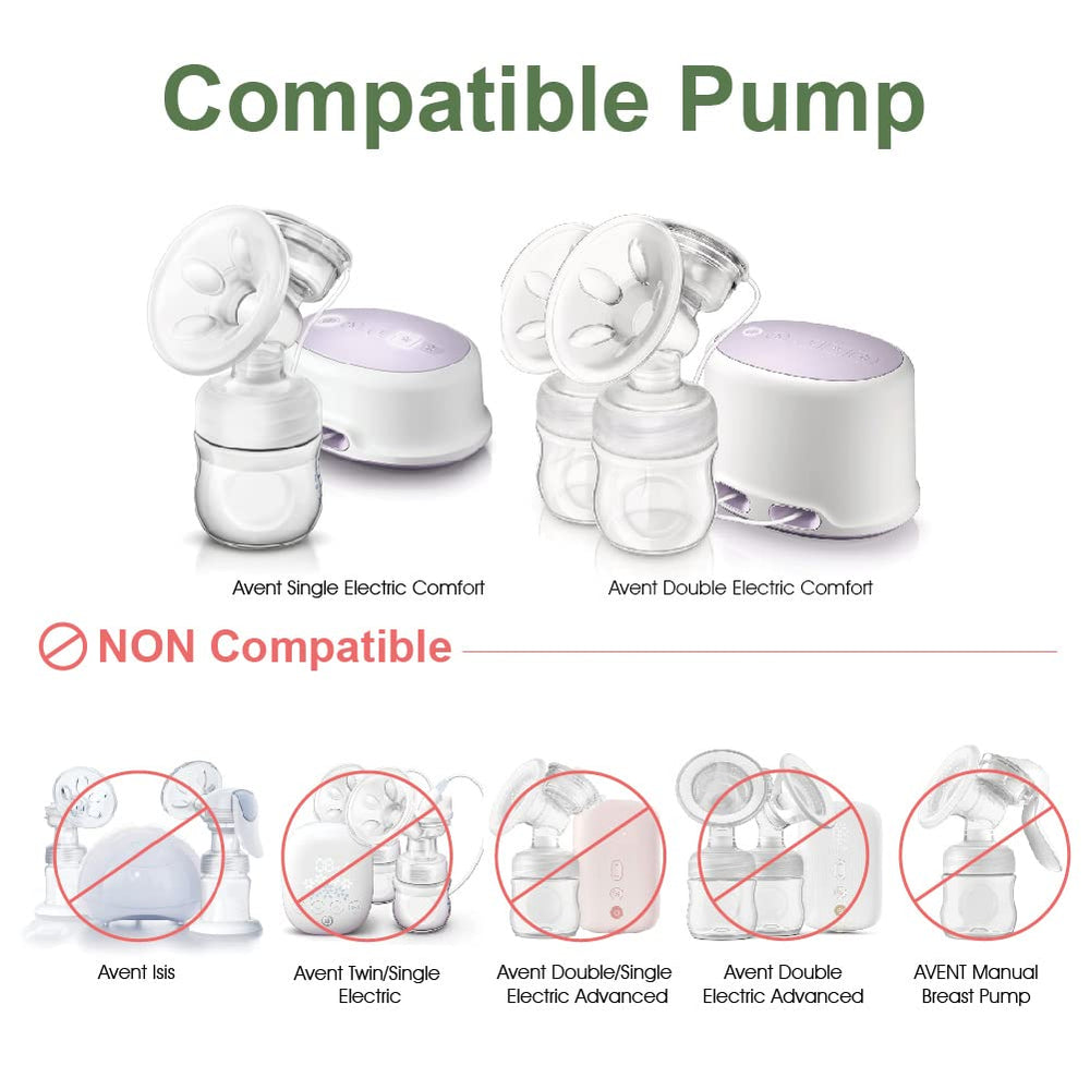 Replacement Parts Compatible with Avent Comfort Pump, Valve, Diaphragm for Single and Double Electric Pumps; Made
