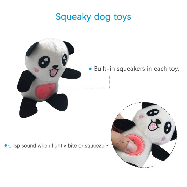 Squeaky Plush Dog Toy Pack for Puppy, Small Stuffed Puppy Chew Toys 12 Dog Toys Bulk with Squeakers, Cute Soft Pet Toy for Small Medium Size Dogs