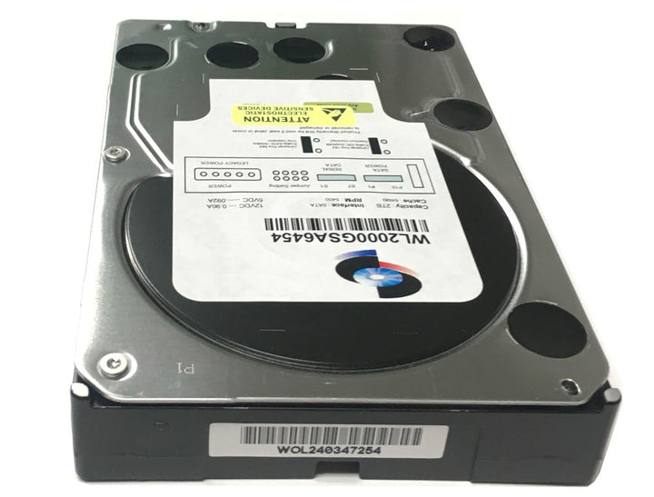 WL 2TB 64MB Cache 5400RPM SATA III (6.0Gb/s) 3.5 Internal Surveillance DVR Hard Drive - w/ 1 Year Warranty