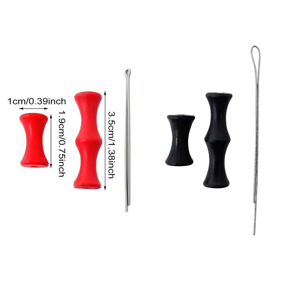 HONBAY 4 Sets Bowstring Finger Savers Finger Guards Archery Bowstring Finger Protector for Hunting or Bowfishing