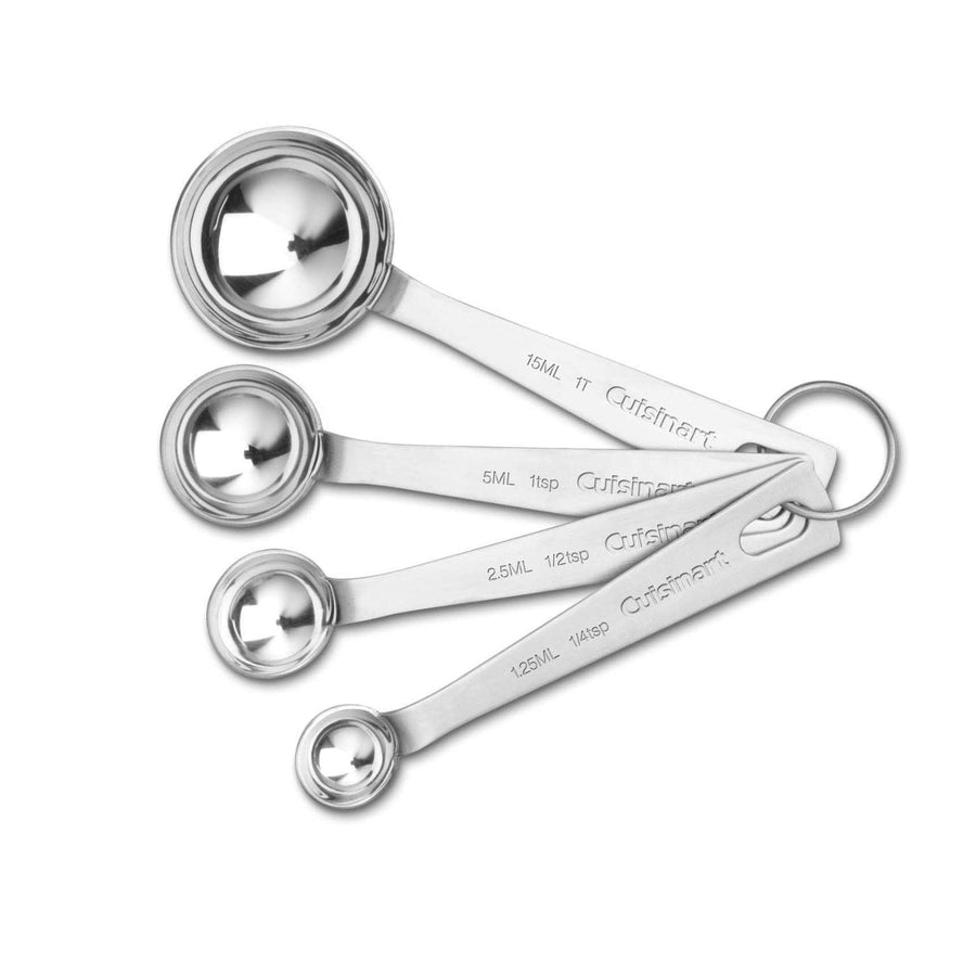 CTG-00-SMP Stainless Steel Measuring Spoons, Set of 4,Silver