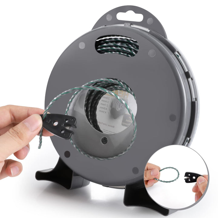 1-Pound Heavy Duty Twisted .095-inch-by-393-ft Dual Core String Spiral Trimmer Line Donut,with Bonus Line Cutter