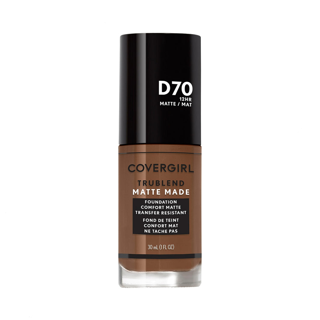 Covergirl Trublend Matte Made Liquid Foundation, D70 Cappuccino, 1.014 Ounce