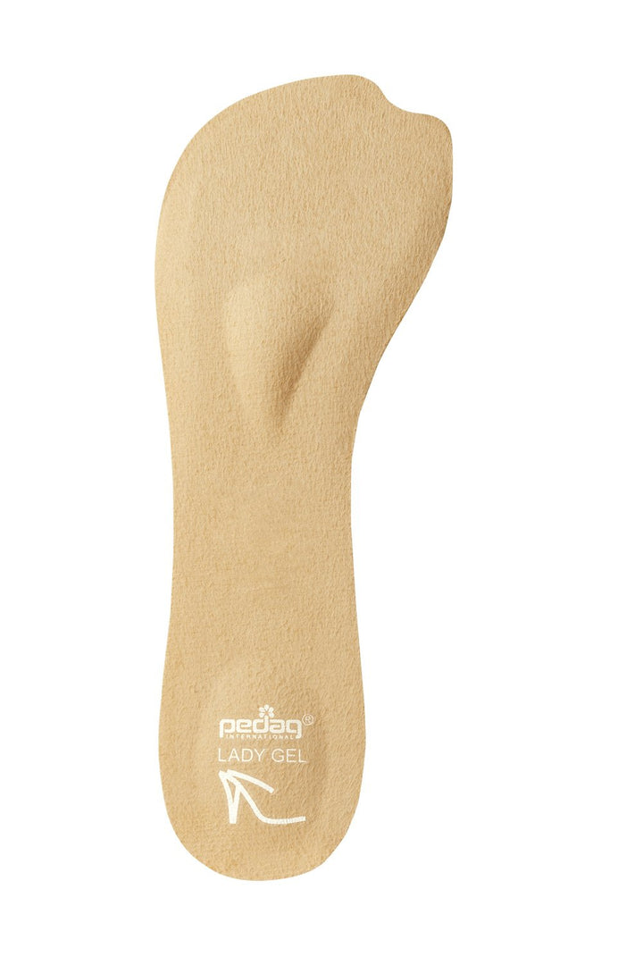 Lady Gel-Velvety Insole for High Heels, Open Toed Shoes and Sandals, Medium