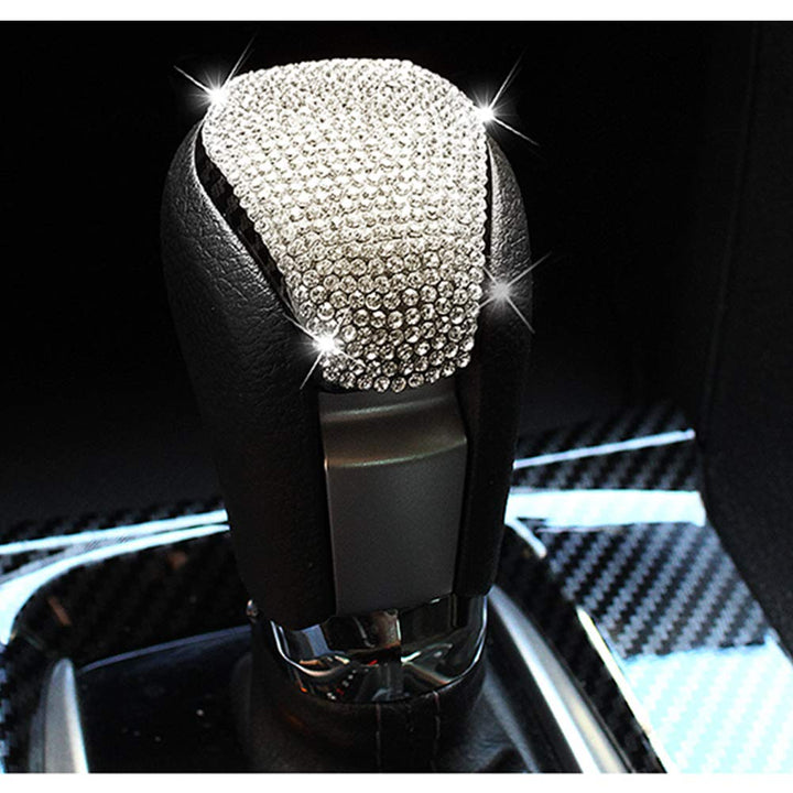 Gear Box Shifter Bling Crystal Accessory Interior Cover Compatible for Honda Civic