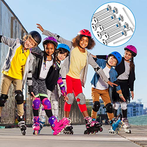 20 Sets Skate Wheel Socket Screw Inline Roller Skate Screws Shaft Hex Socket Screw with 2 Pieces Installation Tool