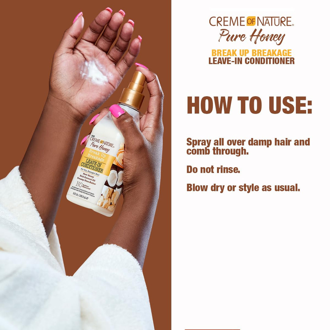 Creme Of Nature Pure Honey Leave-In Conditioner 8 Ounce Pump (236ml)