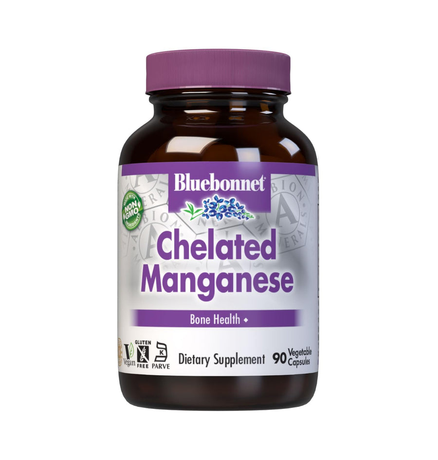 Nutrition Albion Chelated Manganese, Amino Acid Chelate, Soy, Dairy & Gluten-Free, Non-GMO, Kosher Certified, Vegan, 90 Count