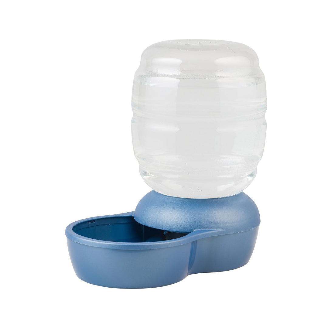 Replendish Gravity Waterer With Microban for Cats and Dogs, 2.5 Gallons,Blue, Made in USA