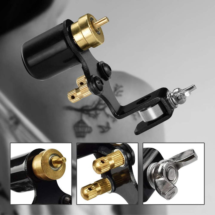 Tattoo Machine Shader & Liner Assorted Tattoo Motor Gun Kits Supply for Artists (Black)