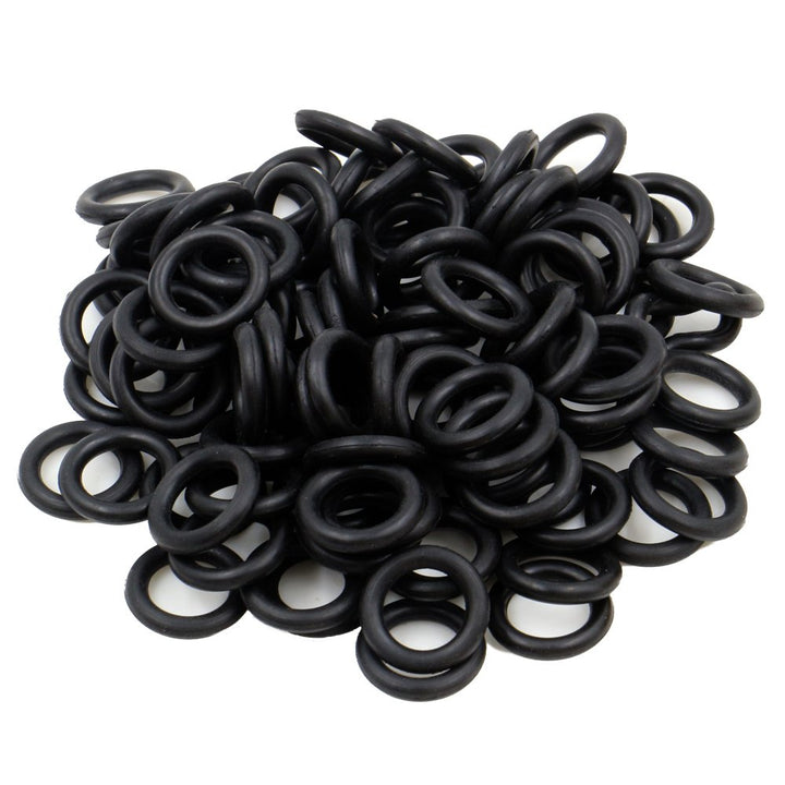 Tattoo Machine Parts - 100pcs Tattoo Rubber Bands, 100pcs Tattoo O-rings, 100pcs Tattoo Grommets, 100pcs Tattoo Nipples & 1 set Tattoo Cleaning Brush Set for Tattoo Machines, Tattoo Supplies