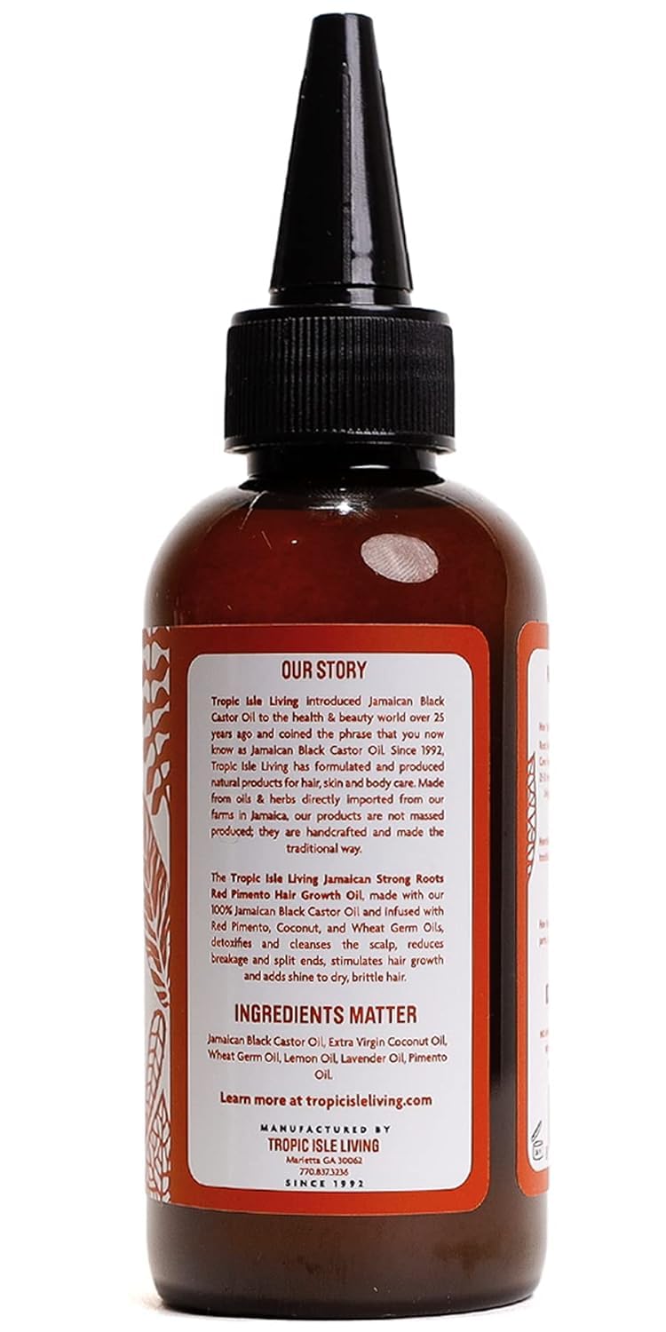 Jamaican Strong Roots Red Pimento Hair Growth Oil, 4 Ounce