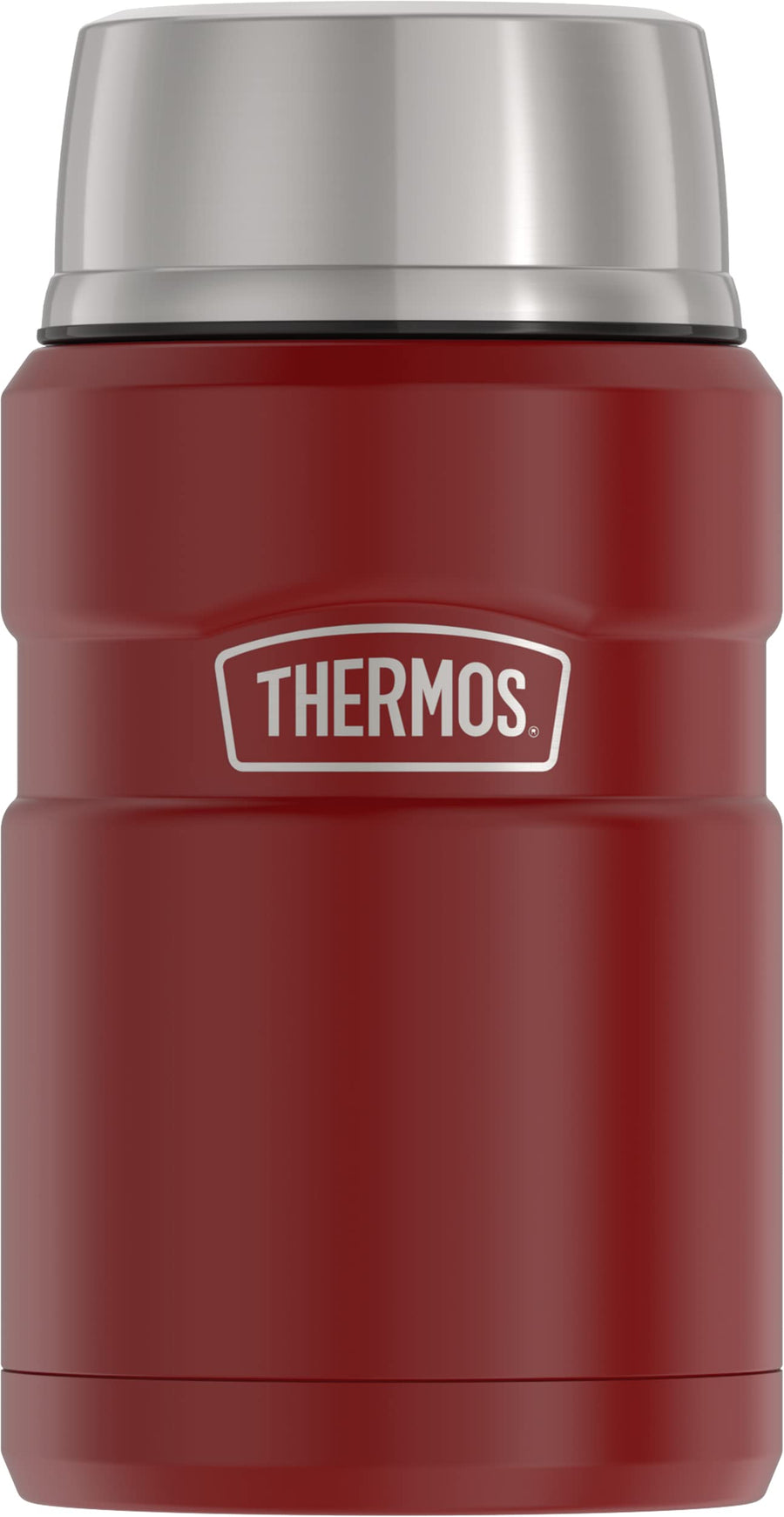 Stainless King Vacuum-Insulated Food Jar, 24 Ounce, Rustic Red