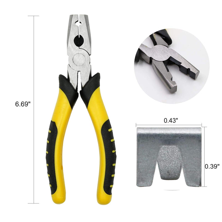 Wire Cage Buckle Clips Pliers Wire Cage Clips and Pliers Chicken Bird Rabbit Cage Building Tools