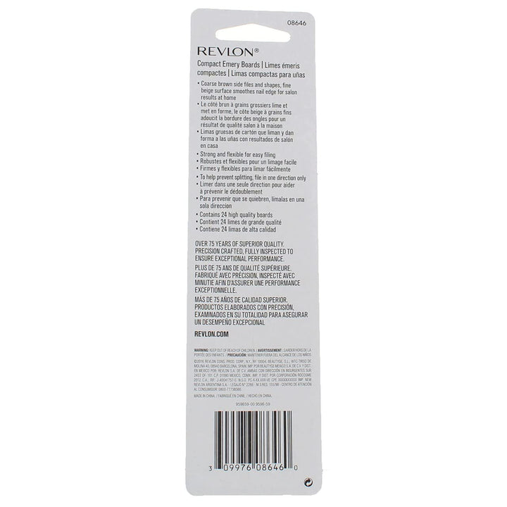 Revlon Beauty Tools Compact Emery Boards - 24 ct - 2 Pack