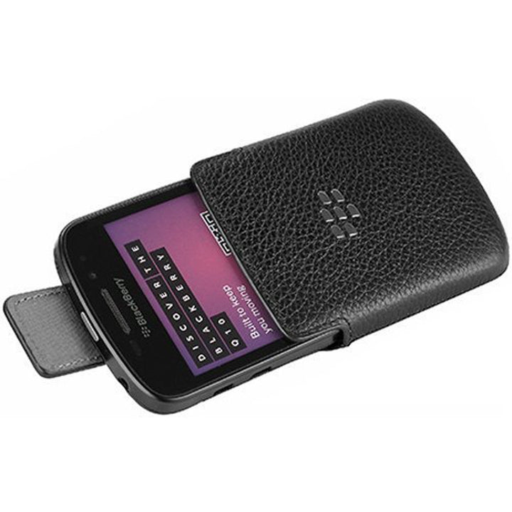 Rim Blackberry Q10, Bold, Curve, Tour, Storm, Torch Leather Swivel Holster, Black HDW-50678-001