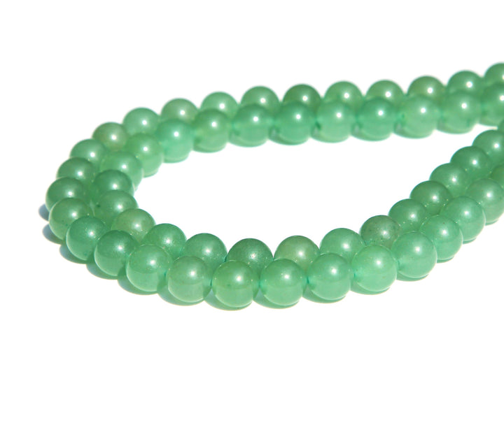 Natural Gemstone Round Loose Beads, DIY Jewelry Making 1 Strand 15 (10mm, Natural Green Aventurine Round Beads)