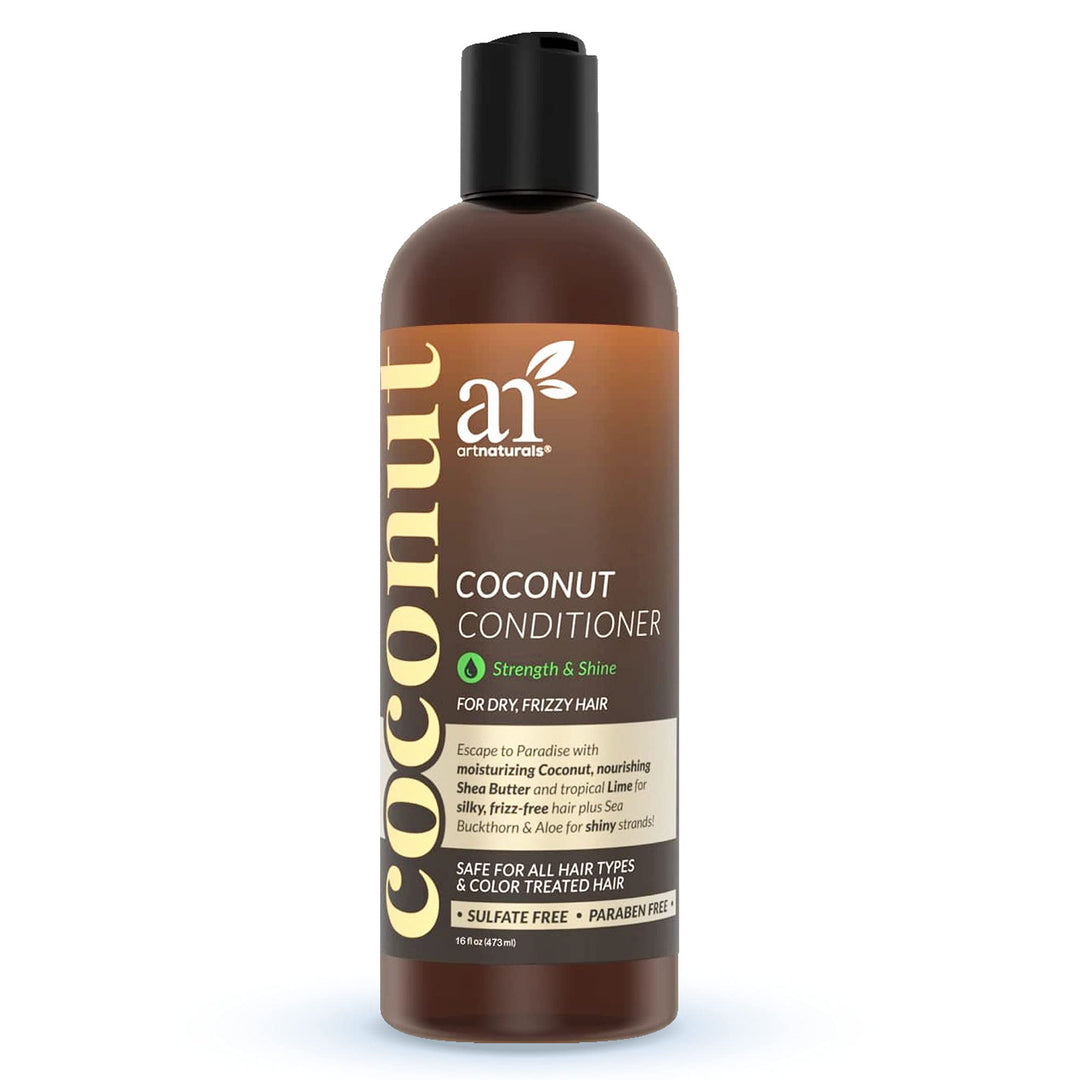 Coconut-Lime Daily Conditioner– 16 Fl Oz - Professional Deep Hydrating Moisturizing For Curly Fine Oily Dry Damaged and Color Treated Hair – Natural, Sulfate Free and Vegan