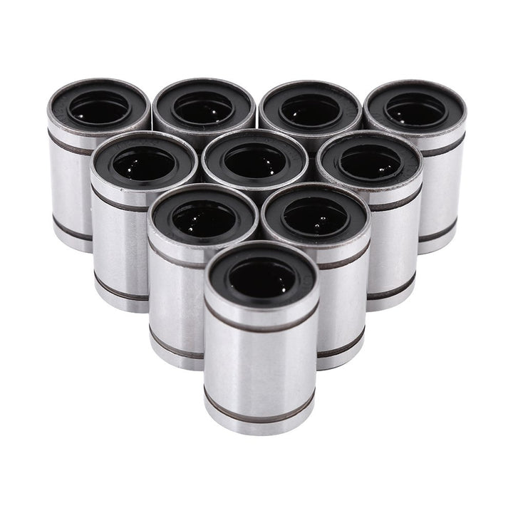 LM12UU Bearing, 10 Pcs 12mm Linear Motion Ball Bearings Bushing Slide Bearing Rods for 3D Printer Cylinder CNC Parts, Pack of 10, 12 x 20 x 30mm