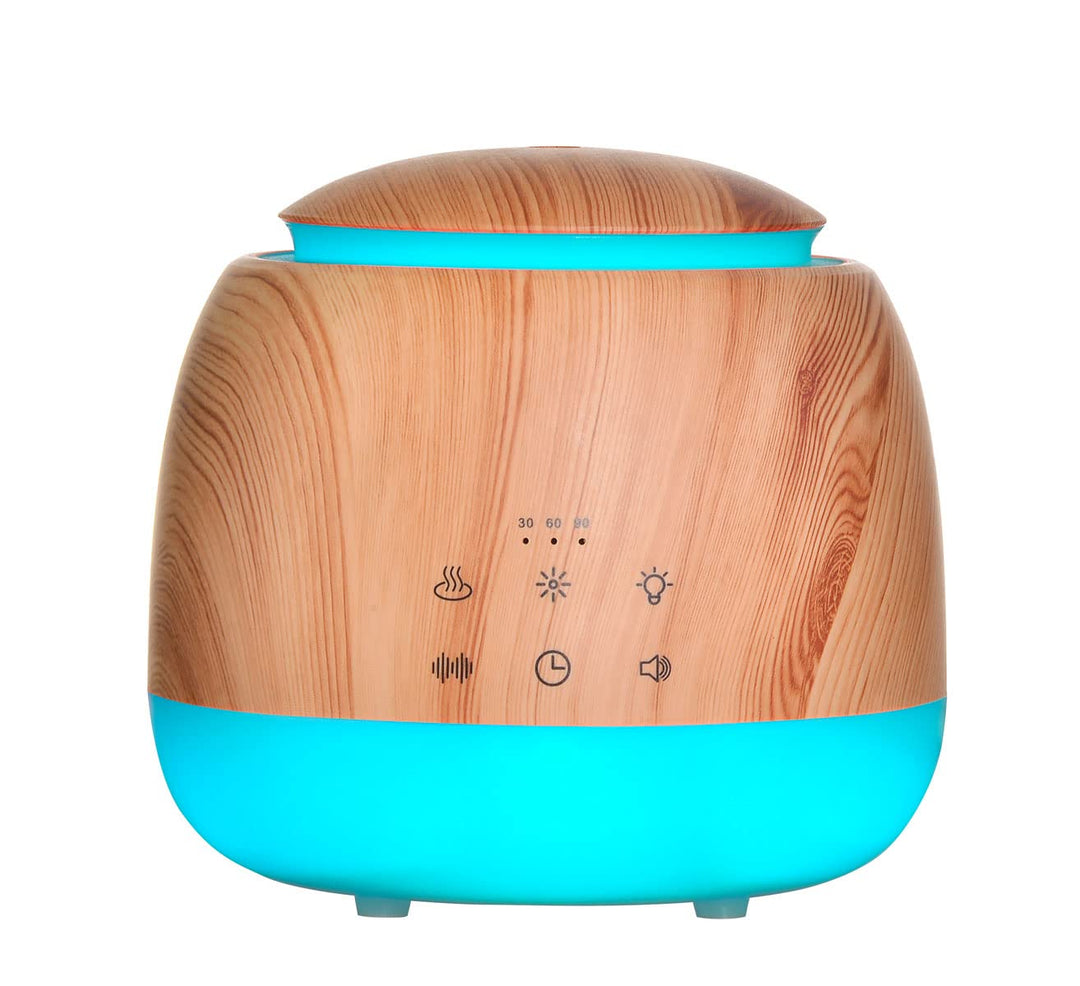 White Noise Machine and Aromatherapy Essential Oil Diffuser,with 7-color Lights,10 Soothing Sounds, 2 Night Light,3 Timer and Waterless Auto Shut off Sleep Sound Machine