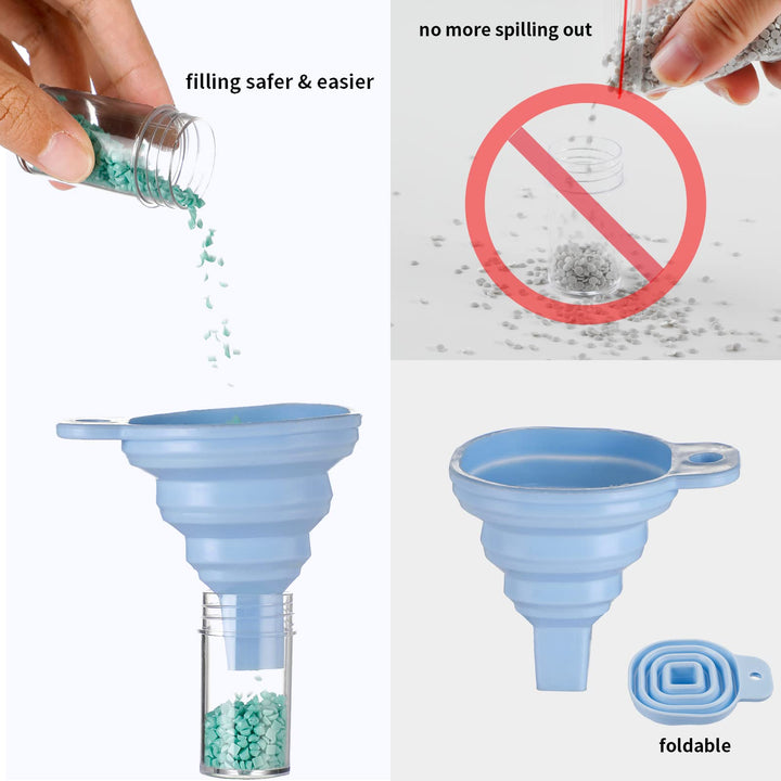 60-Slot Diamond Art Storage Case - Portable Shockproof Organizer and Accessory Box for Jewelry Beads