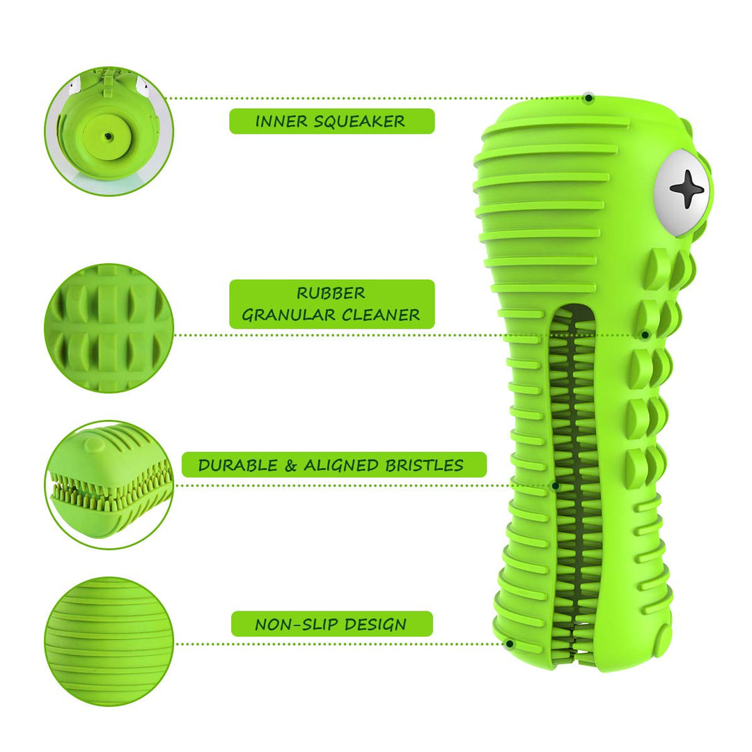 Dog Toys for Aggressive Chewers Large Medium Breed, Indestructible Dog Toothbrush Chew Toys, Squeaky Interactive Tough Extremely Durable, Dogs Toys to Keep Them Busy