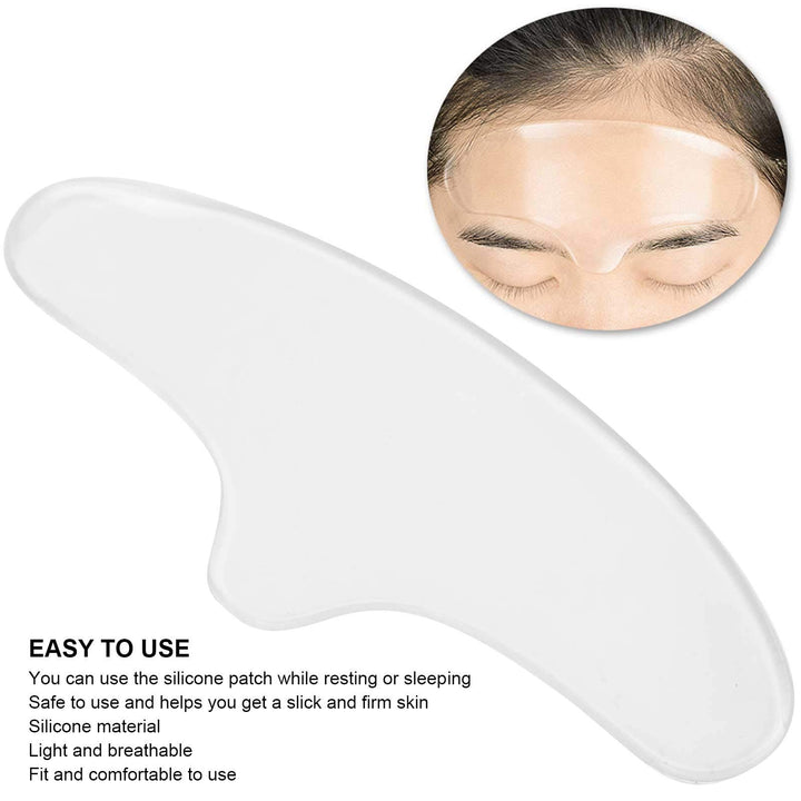 Silicone Forehead Wrinkle Pad, Self-Adhesive Reusable Anti-Wrinkle Forehead Patch Wrinkle Removal Sticker Anti-Aging Patch Overnight Wrinkle Remover Treatment Skin Lines Prevention