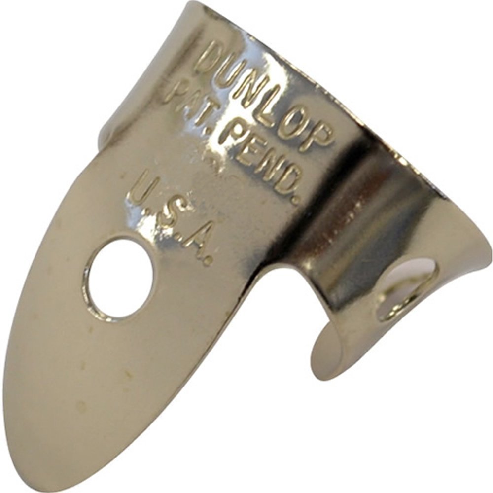 Dunlop 33P.018 Nickel Silver Finger & Thumbpicks, .018, 5/Player's Pack