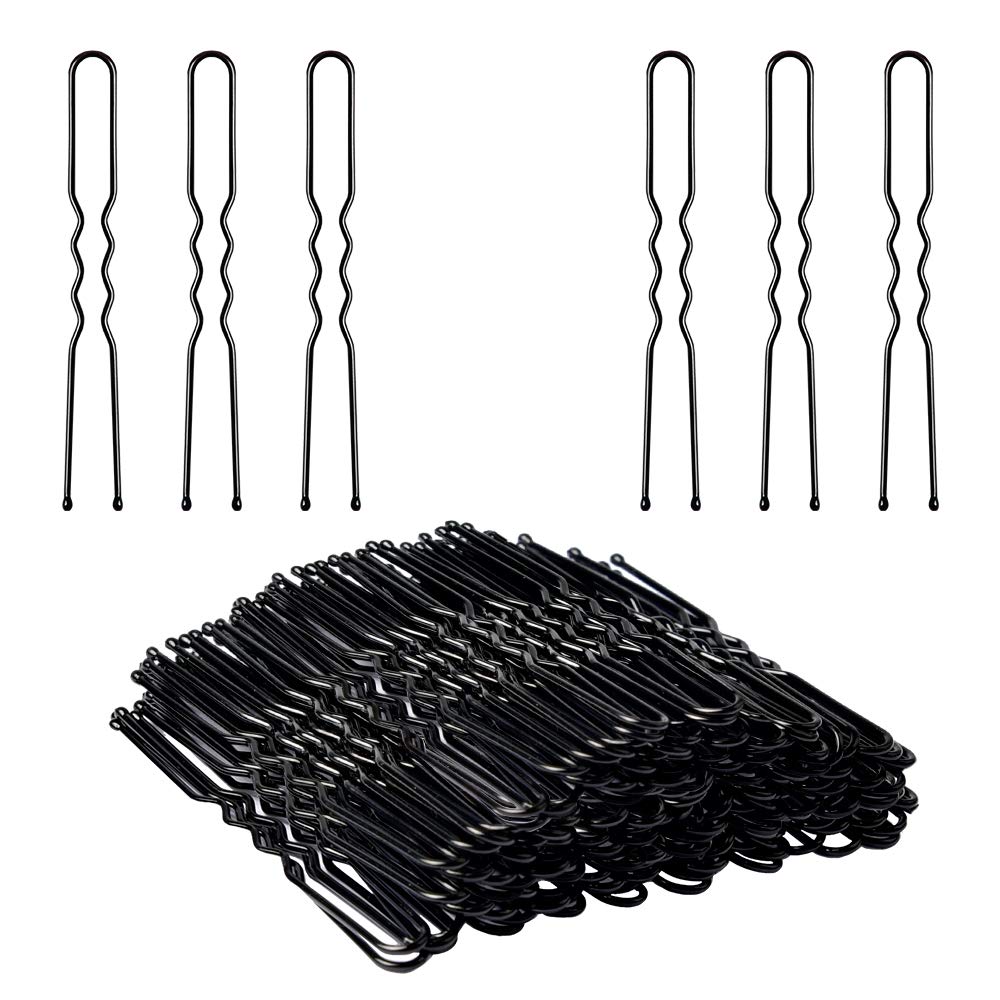 U Shaped Hair Pins, 80pcs of Bun Hair Pins for Women Girls with Storage Box(2.4 Inch)