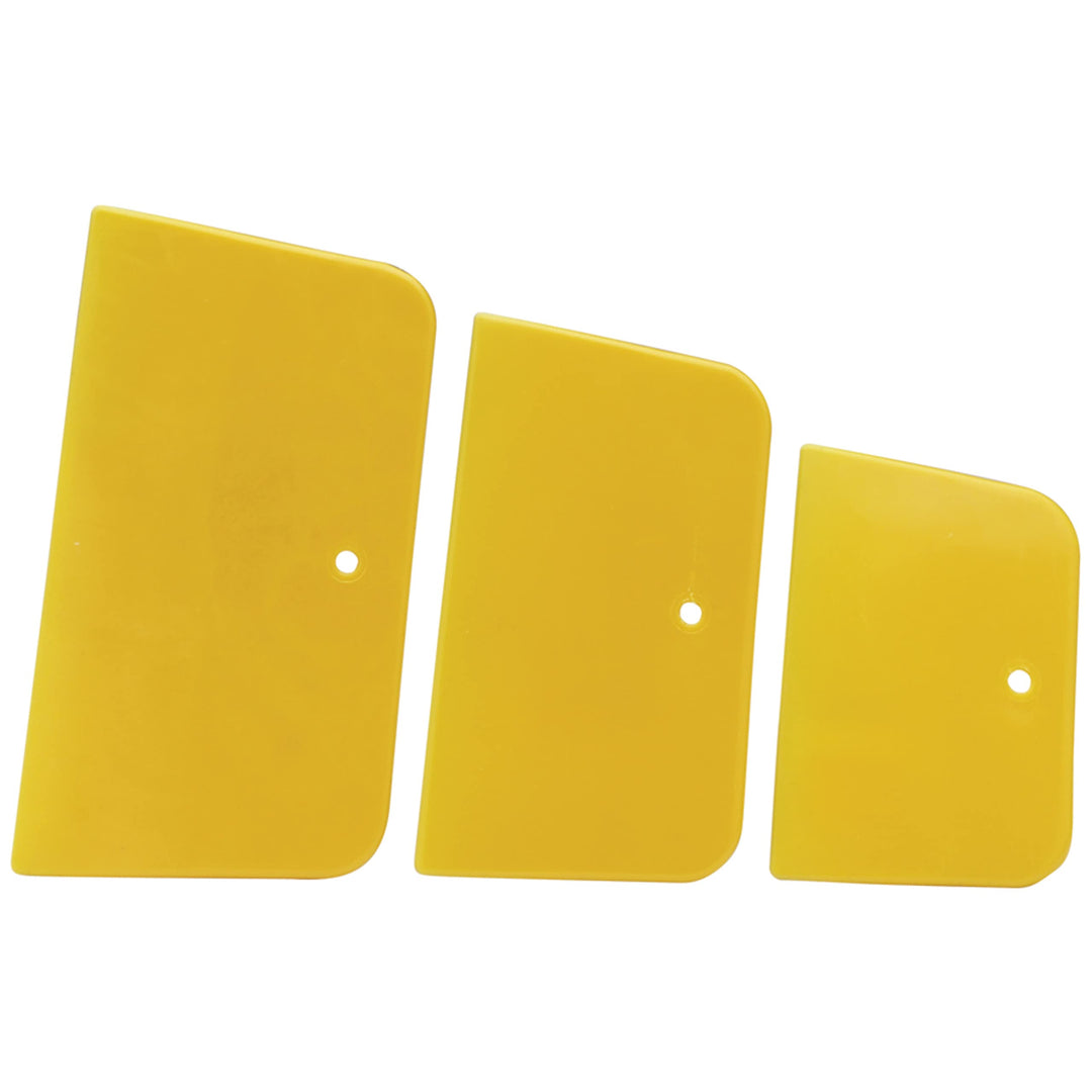 Dynatron, 358, 1 Pack of 3 Spreaders, 4”, 5” and 6”, Used for Spreading of Fillers, Caulks, Glazes and Putties