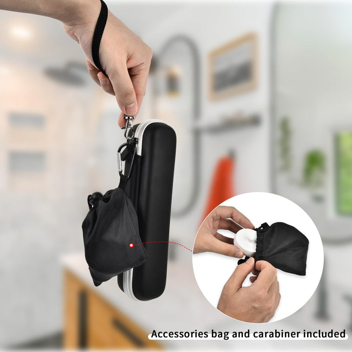 Travel Case Compatible with Oral-B Pro 1000 2000 3000 3500 CrossAction/ Smart 1500 Electric Toothbrush, Power Rechargeable Tooth Brushes Storage Holder Cover Bag for Brush Head, Charger(Box Only)