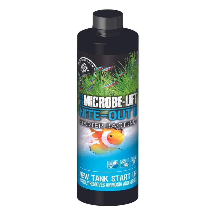 NITEH16 Nite-Out II Aquarium and Fish Tank Cleaner for Rapid Ammonia and Nitrite Reduction, Freshwater and Saltwater, 16 Ounces