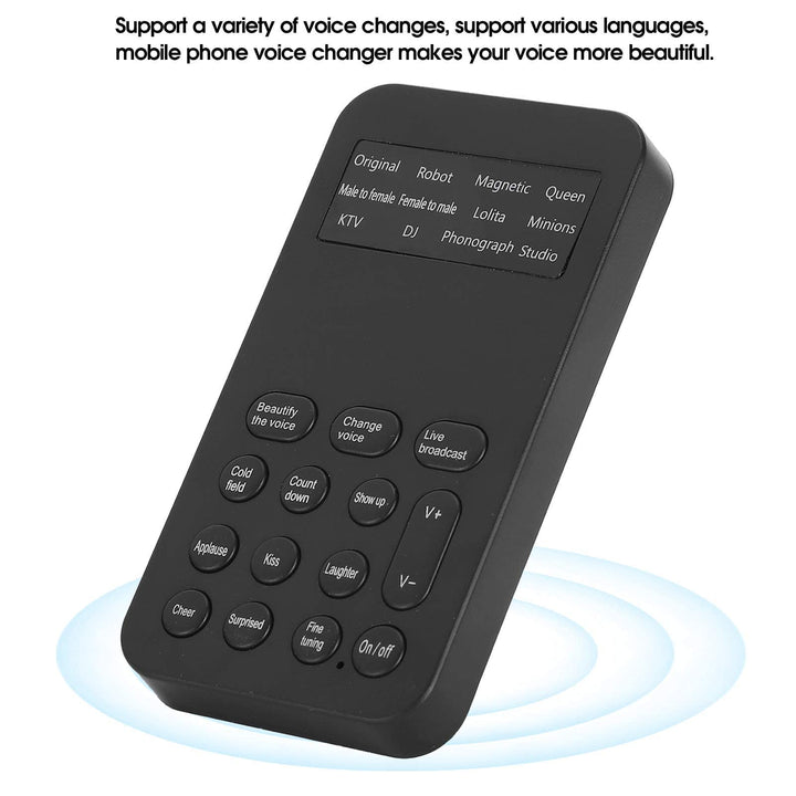 Mini Sound Changer Voice Changer Sound Effects Machine Audio Mixer for Podcast Recording Singing for Cell Phone Computer Laptop