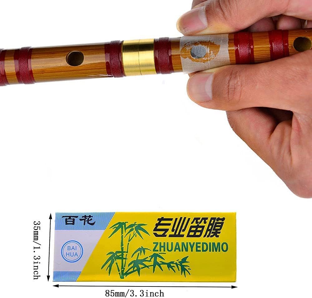 10 Pieces Professional Bamboo Flute Dizi Membrane/Dimo Set for Flute Woodwind Instrument