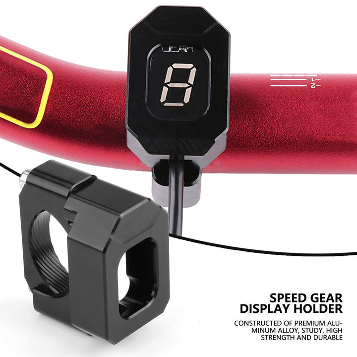 Motorcycle Gear Indicator Holder fit 22mm-28.6mm, Universal Speed Gear Display Indicator Holder Bracket