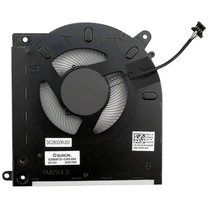 CPU & GPU Cooling Fan Compatible with DELL Alienware M15 R3 M15 R4 RTX 2070 3070 Replacement for 0TG9V0 0D1X38 FM7C FM7D DFS240012AE0T DFSK324162A2E