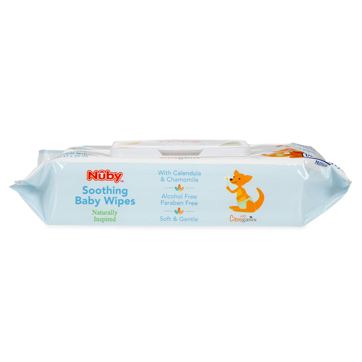 Dr. Talbot's Soothing Baby Wipes with Natural Ingredients, Chamomile, Aloe, and Citroganix, Fragrance Free, Extra Thick, 64 Count