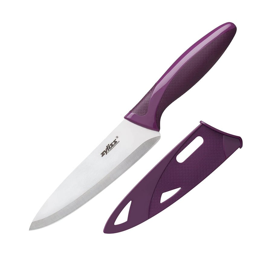 Utility Kitchen Knives with Sheath Covers - Dishwasher Safe - Stainless Steel Kitchen Knives Perfect for Cutting Meat, Vegetables & Fruit - 5.25 Utility Knife