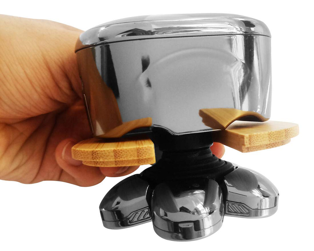 d Bamboo Shaver Rinse Stand Compatible with Skull Shaver Pitbull Gold PRO Head and Face Shaver