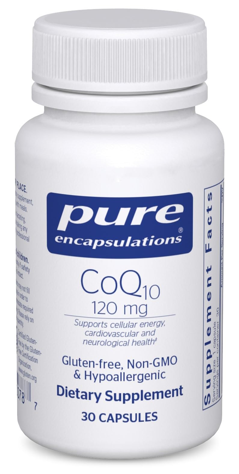 CoQ10 120 mg - Coenzyme Q10 Supplement for Heart Health, Energy, Antioxidants, Brain & Memory Health - Cellular Health, Cognition & Cardiovascular Support* - 1-Month Supply