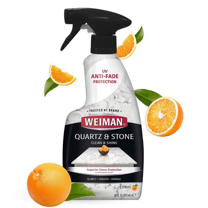 Quartz Countertop Cleaner and Polish - Clean & Shine Your Quartz Countertops Islands and Stone Surfaces with UV Protection