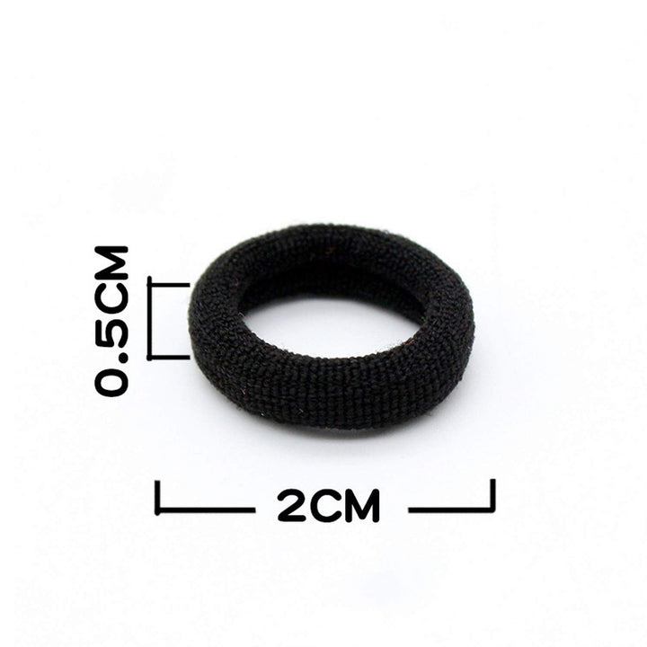 100 Pcs Baby Girls Hair Ties - Small Size Elastic Hair Ties for Baby Girls Infants Toddlers Multicolor Hair Bands Elastic Ponytail Holder (White Black)