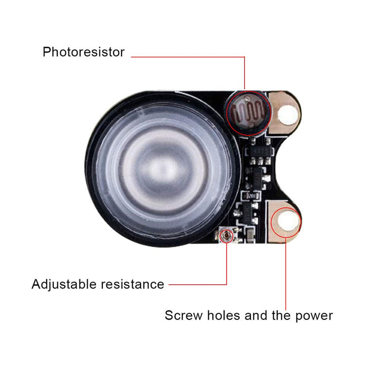 2 Pcs Infrared LED Light Board Module for Raspberry Pi Camera Night Vision, 3W 850 IR High Power Night Vision Infrared Illuminator with Adjustable Resistor for Raspberry Pi Camera