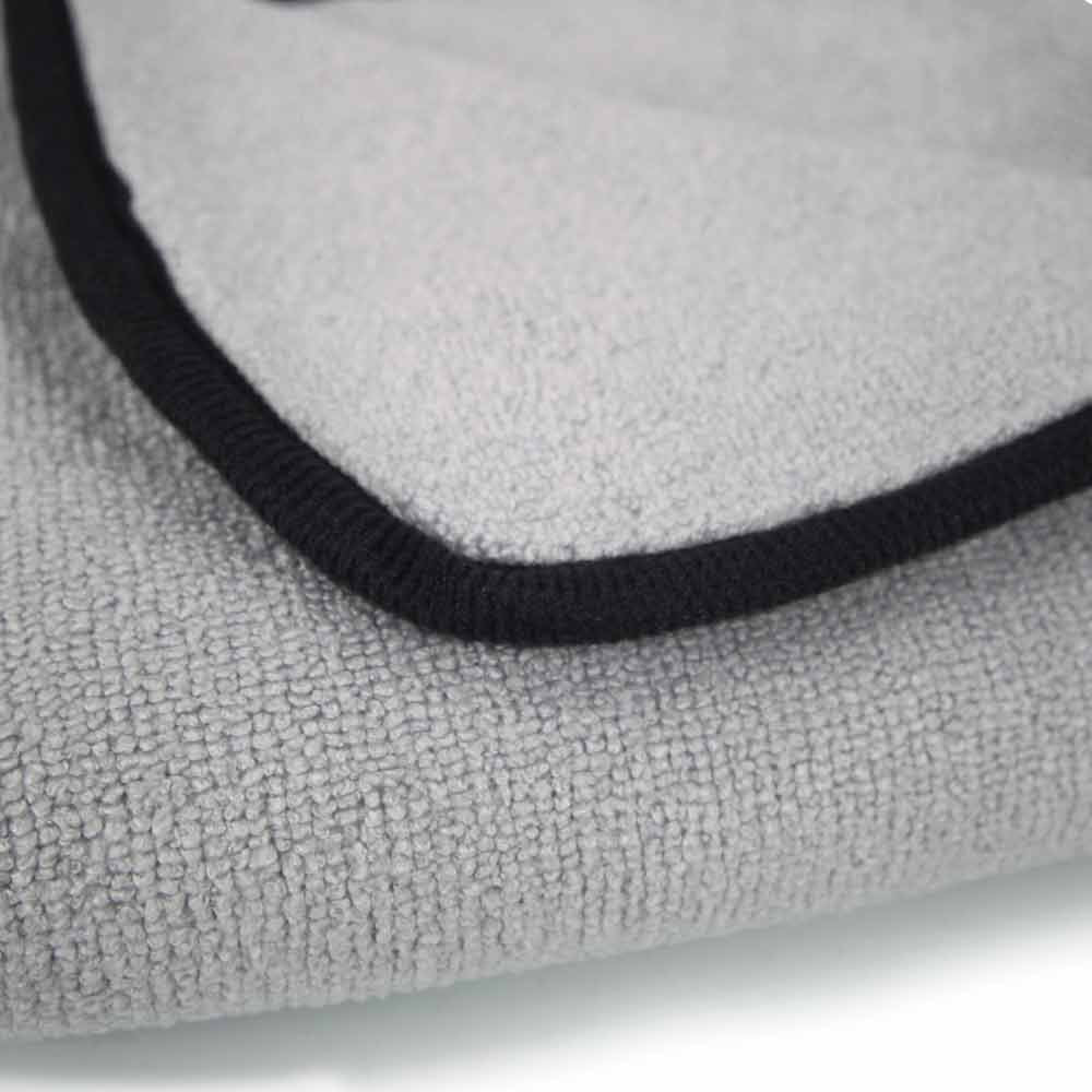 MIC_1024_1 Ultra-Plush Micro-Cotton Microfiber Towel, Gray (17 in. x 24 in.)