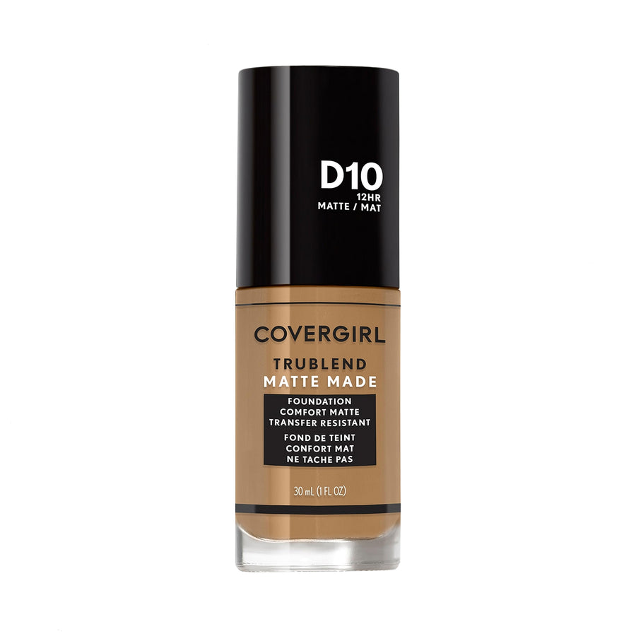 Covergirl Trublend Matte Made Liquid Foundation, D10 Golden Caramel, 1.014 Ounce