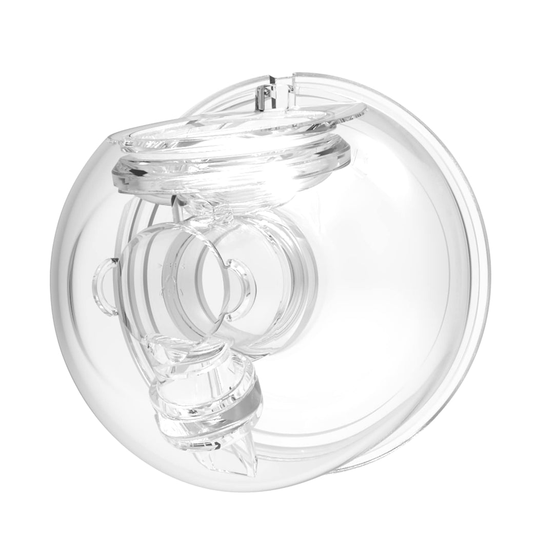 Wearable Breast Pump Milk Collector Cup Accessories, Compatible with for TSRETE Momcozy S9/S10/S12 Wearable Breast Pump Include Duckbill Valve&Silicone Diaphragm&24mm Flange&Linker 1 PCS