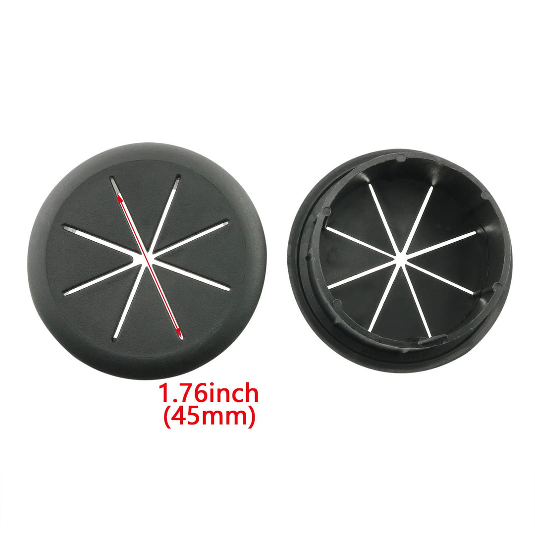 6PCS 50mm Desk Cord Grommets Wire Cable Hole Cover Flexible Desk Grommet Wires and Cables Organizer for Office PC Desk Cable Cord Cover, Black