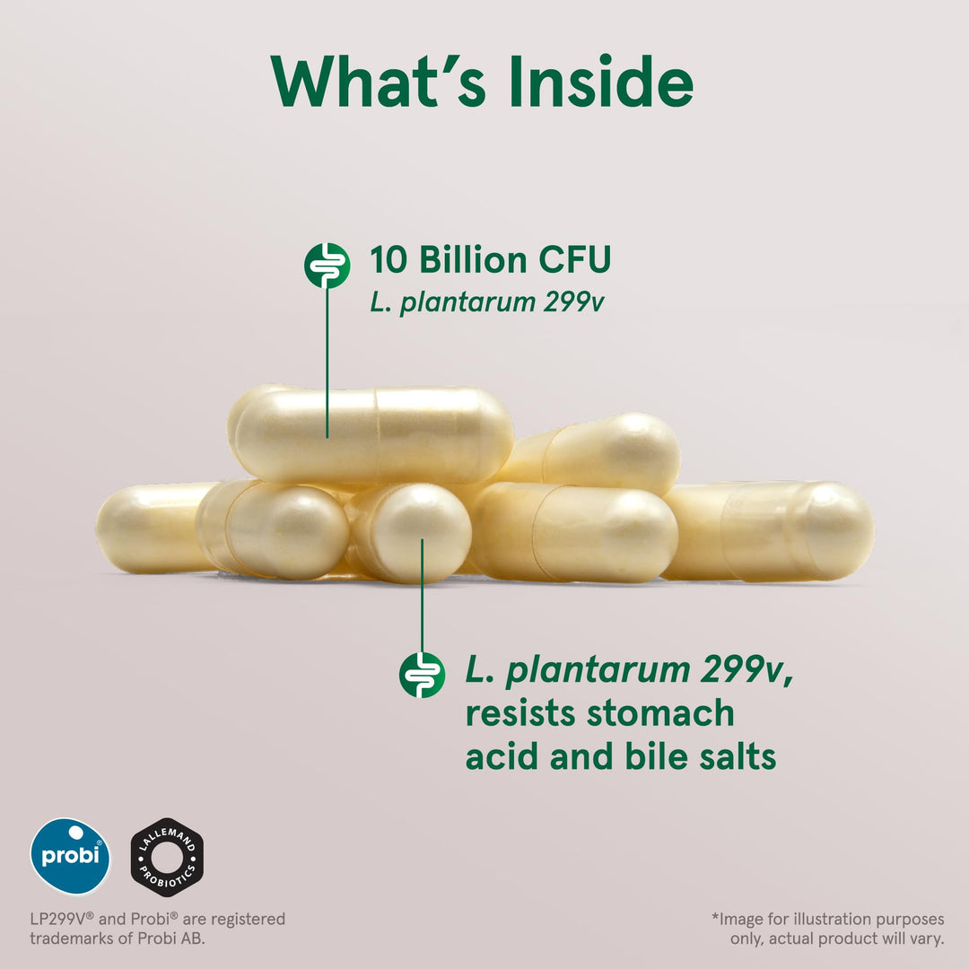 Ideal Bowel Support - 10 Billion Organisms Per Serving - 30 Veggie Caps - Bowel Support - Reduces Bloating, Gas & Intestinal Discomfort - Up to 30 Servings